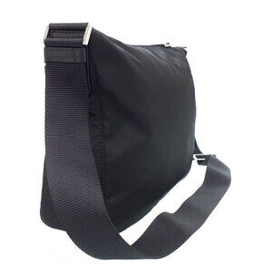 Prada saffiano Nero Leather Black bag Tessuto Crossbody messenger